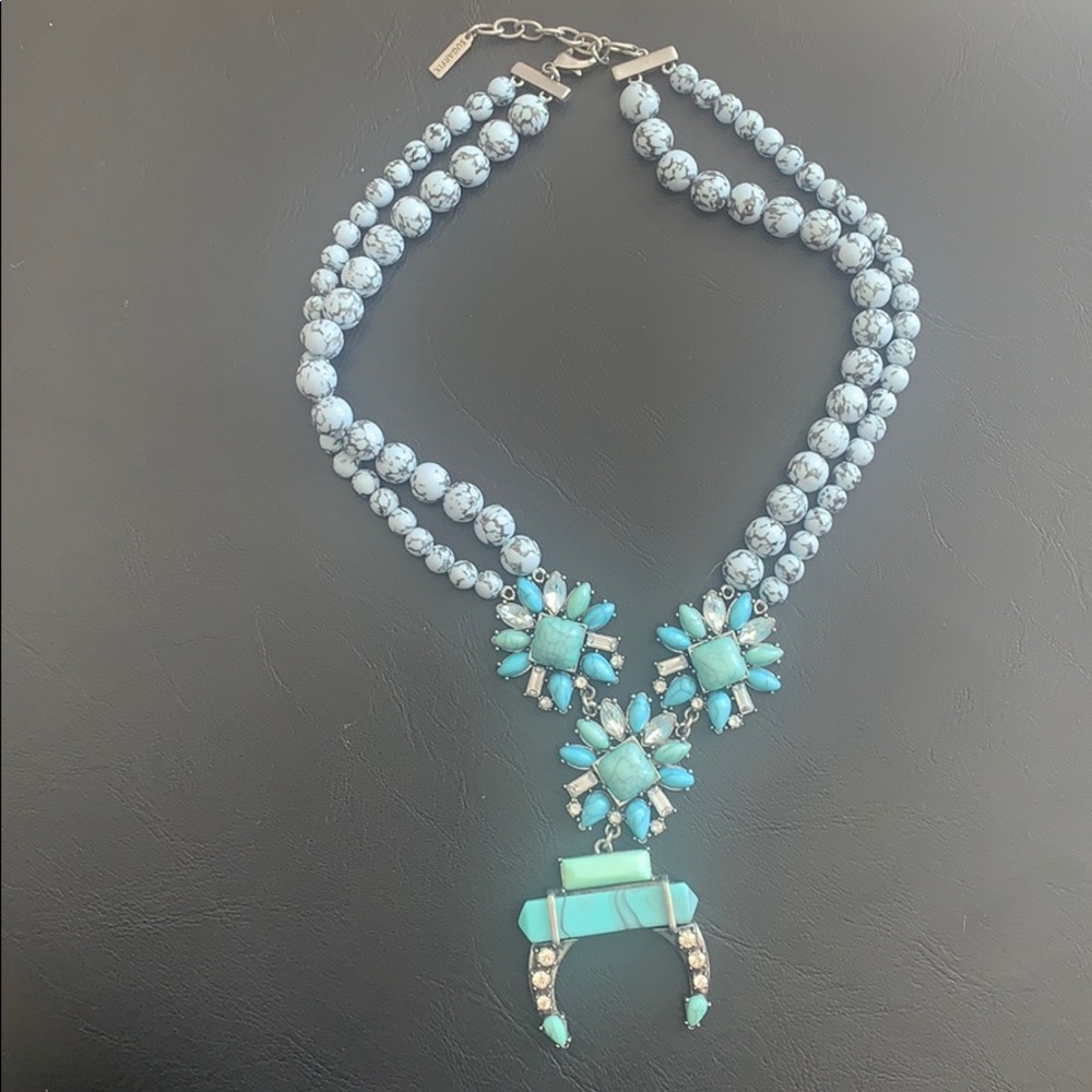 Turquoise statement necklace - Picture 2 of 5